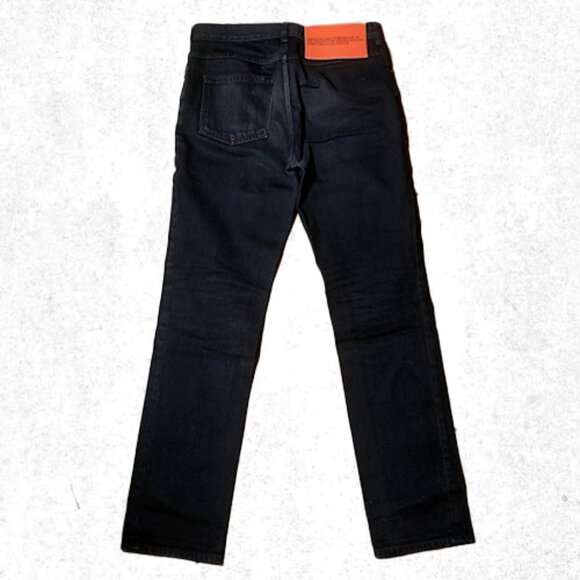 Calvin Klein Jeans Raf Simons  Designed 205W39NYC Waist Black Denim Size 32x33 - Picture 2 of 5